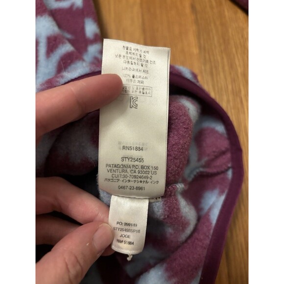 Patagonia Synchilla Joshua Tree Purple Pink Snap-T Fleece Pullover Size XS - Picture 9 of 14